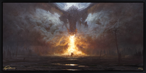 Giclée on Canvas - Black Frame - 32 x 16