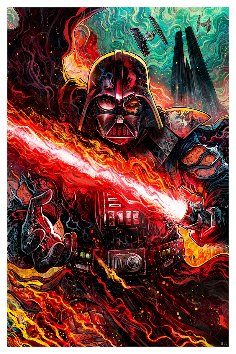 Darth Vader™: Dark Lord's Fury Art Print by Sideshow Collectibles