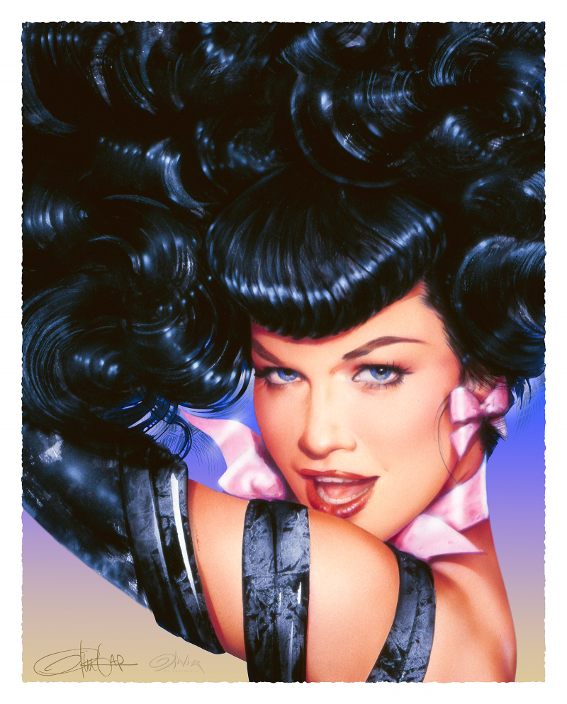 Bettie Page's Eyes Art Print by Ozone Productions