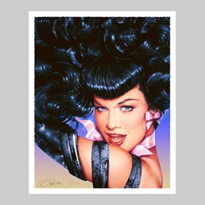 Bettie Page's Eyes art print