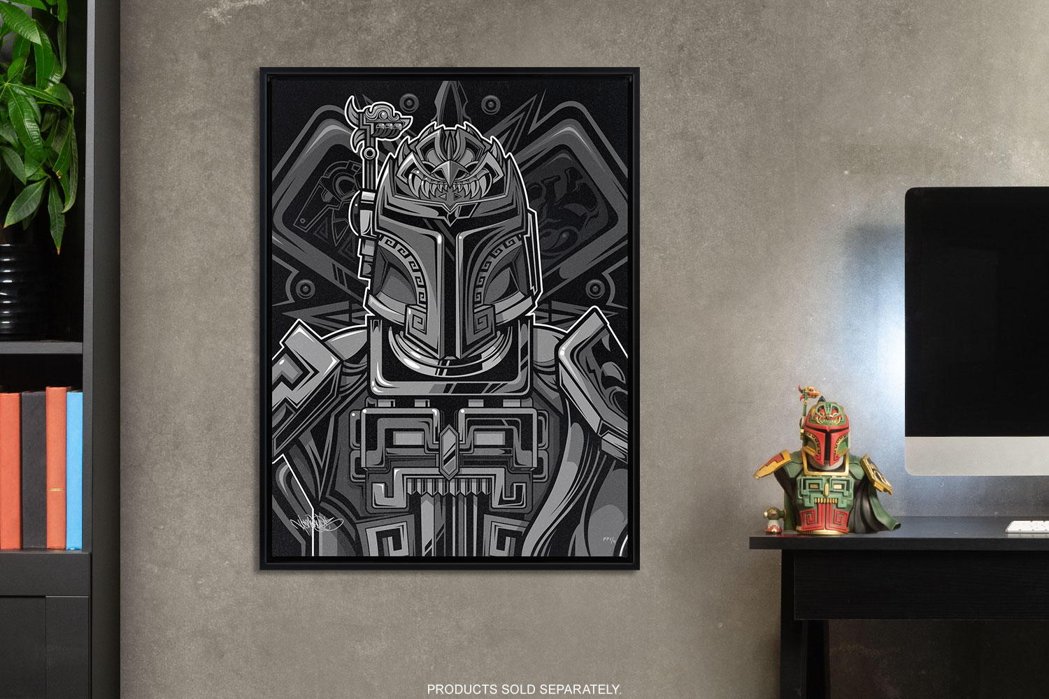 Boba Fett™ (Silver Canvas Variant) Star Wars Art Print