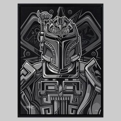 Boba Fett™ (Silver Canvas Variant) art print