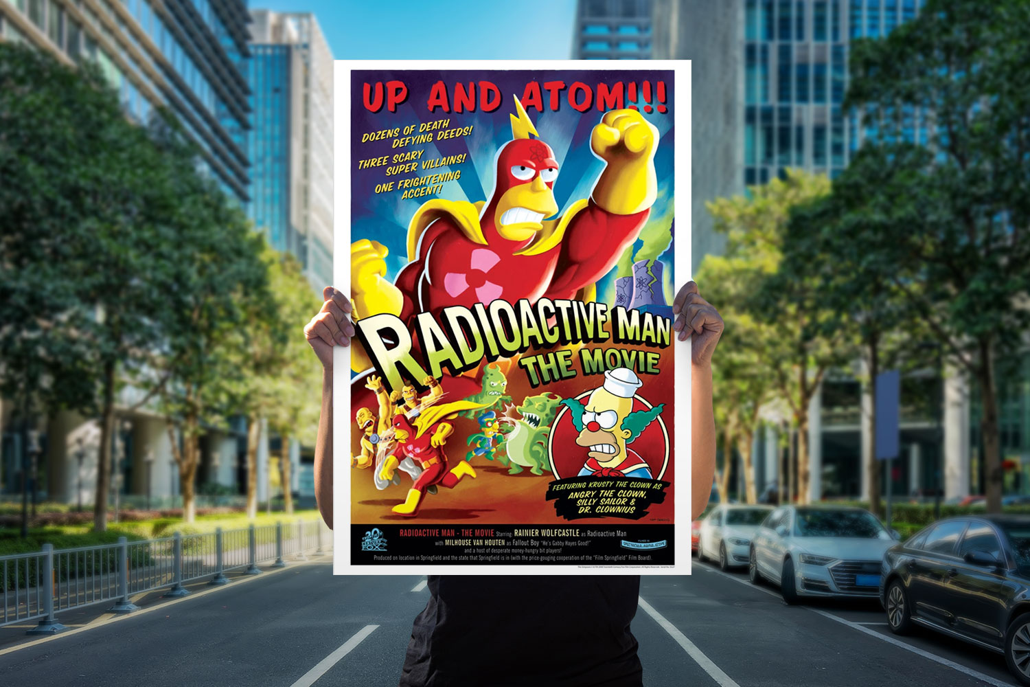 Radio Activeman #136 Simpsons Poster 24X36 inches