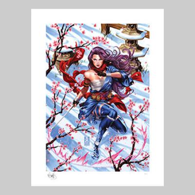 Psylocke Demon Days: X-Men art print