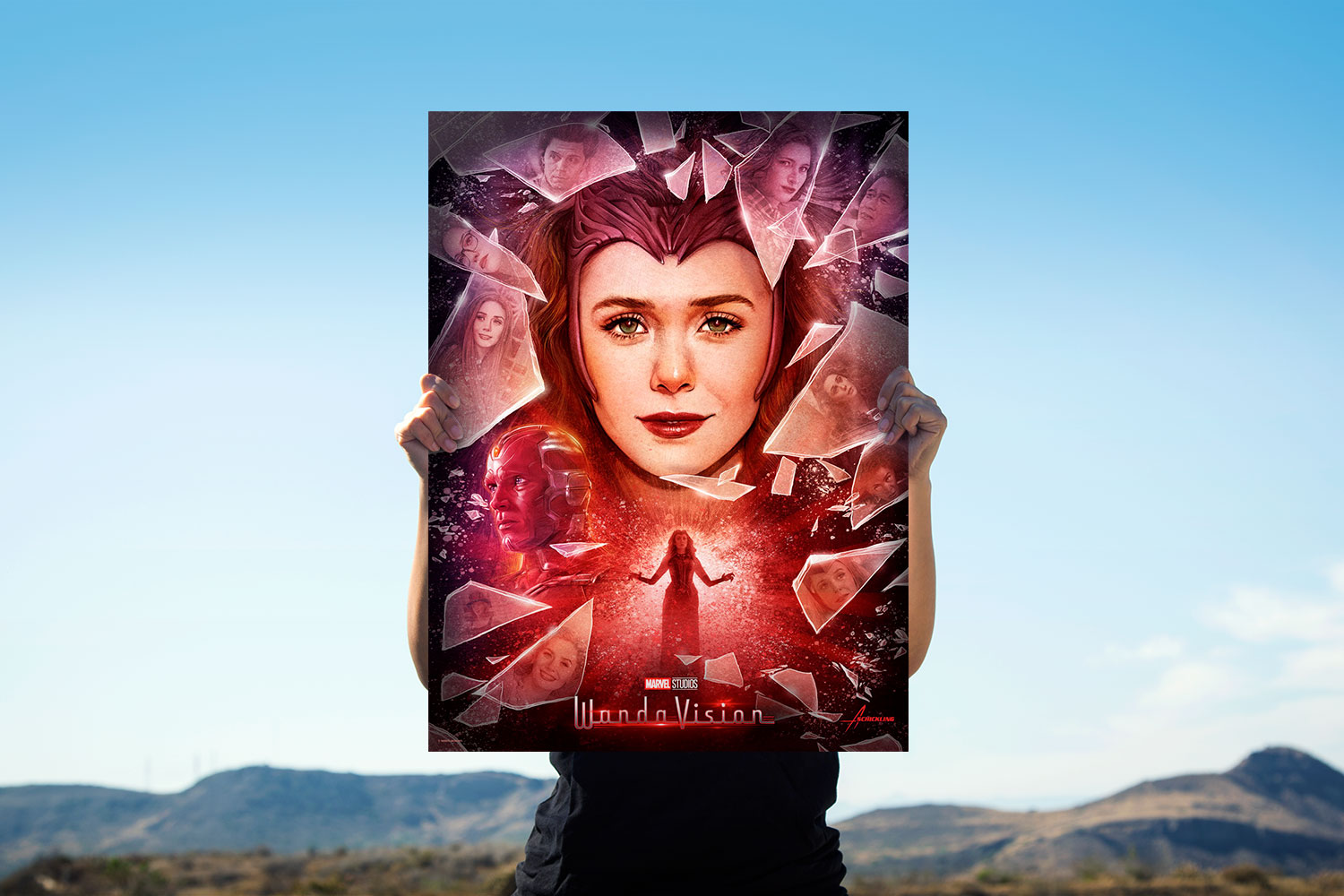 ACME Archives Marvel Scarlet Witch Shattered Reality Art Print