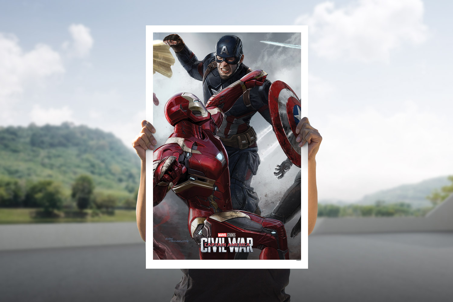 Grey Matter Art Marvel Captain America Captain America: Civil War (Part II) Art Print