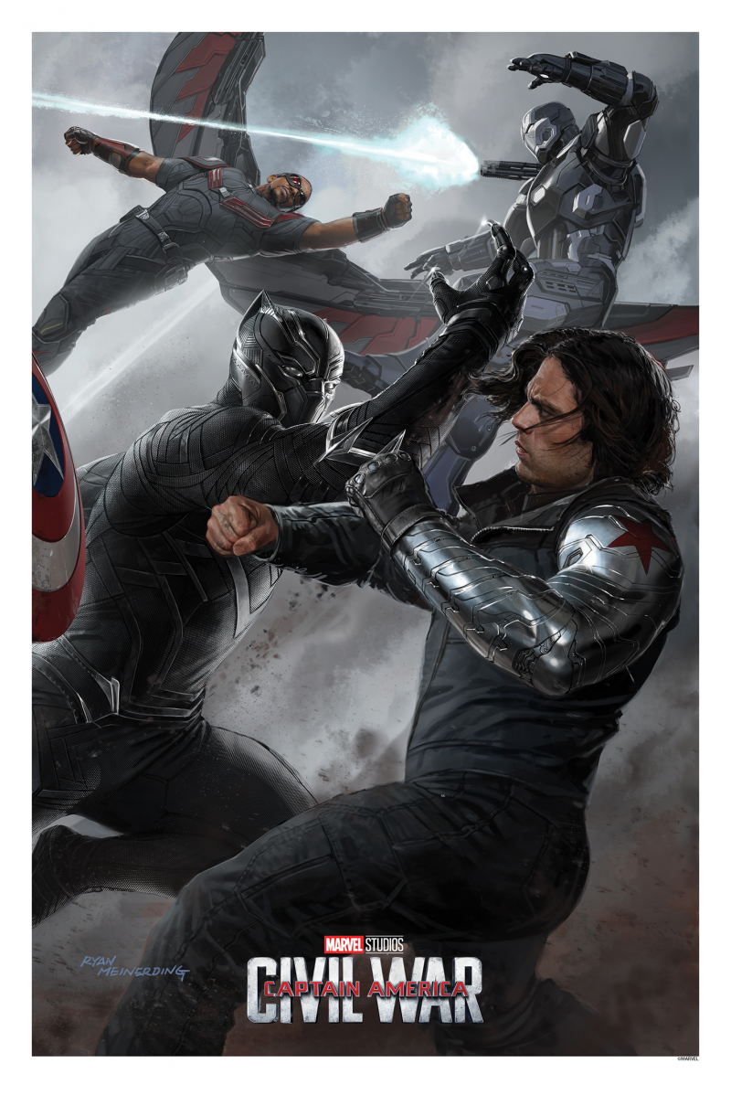 Captain America: Civil War (Part III) Art Print by Grey Matter Art