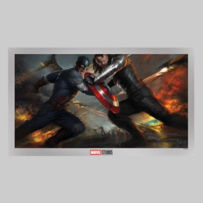 Captain America: The Winter Soldier (Metallic Silver Variant) art print