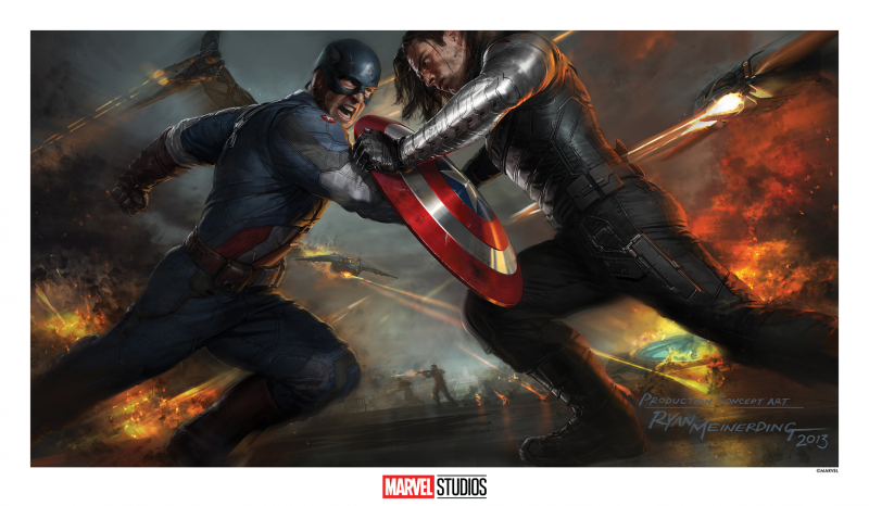 Captain America: The Winter Soldier Art Print by Grey Matter Art