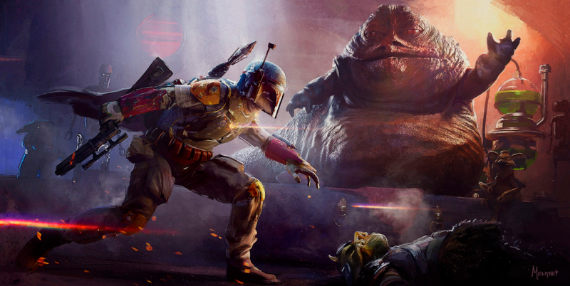 Jabba’s Bounty Hunter Art Print by ACME Archives