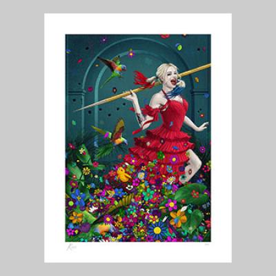 Harley Quinn: Red Flags art print
