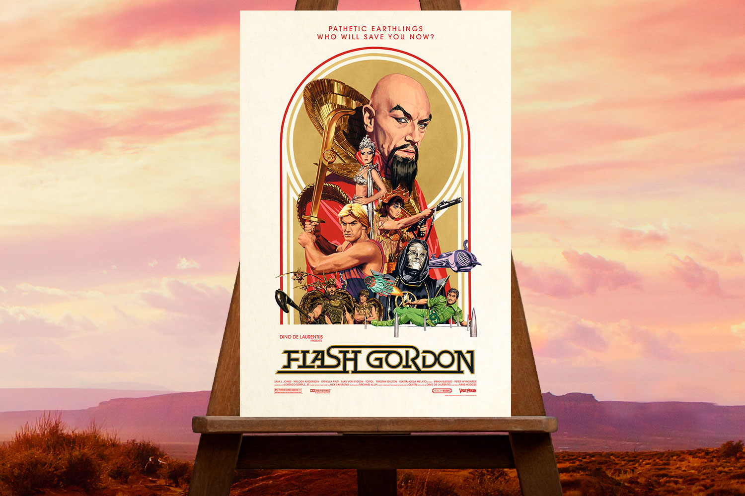 Vice Press Flash Gordon Flash Gordon Flash Gordon Art Print