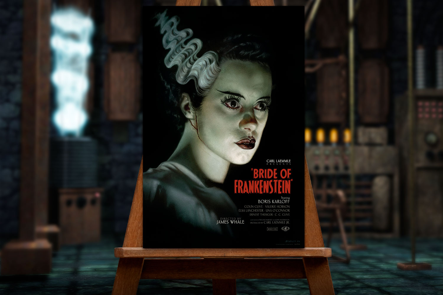 The Bride of Frankenstein Universal Monsters Art Print