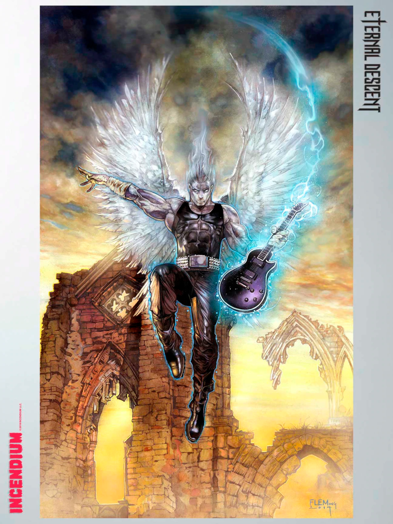 Eternal Descent: Sirian Art Print by Incendium LLC