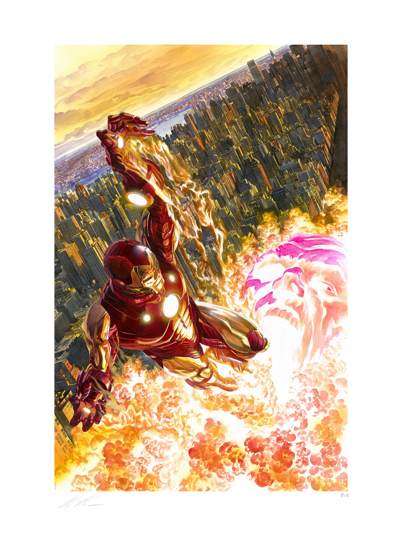 Iron Man: Fire and Fury Art Print by Alex Ross Art