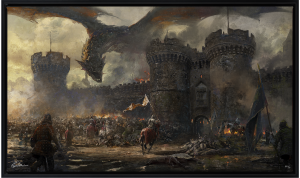 Giclée on Canvas - Black Frame - 28 x 16