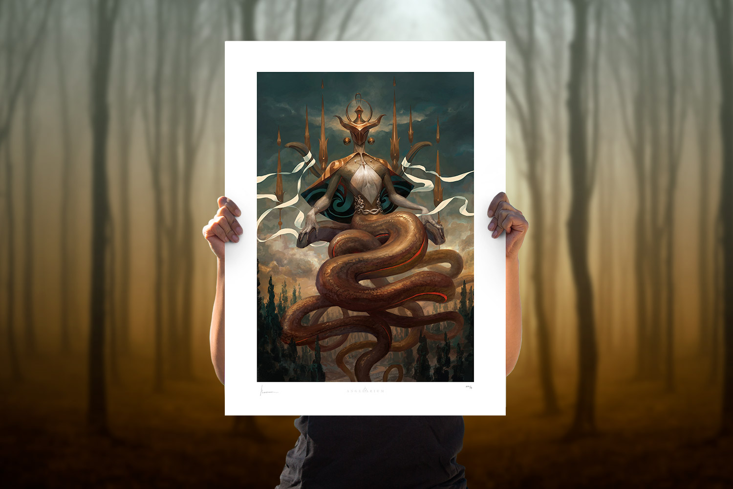 Kundaliel: Angel of Ophiuchus Fine Art Print by Peter