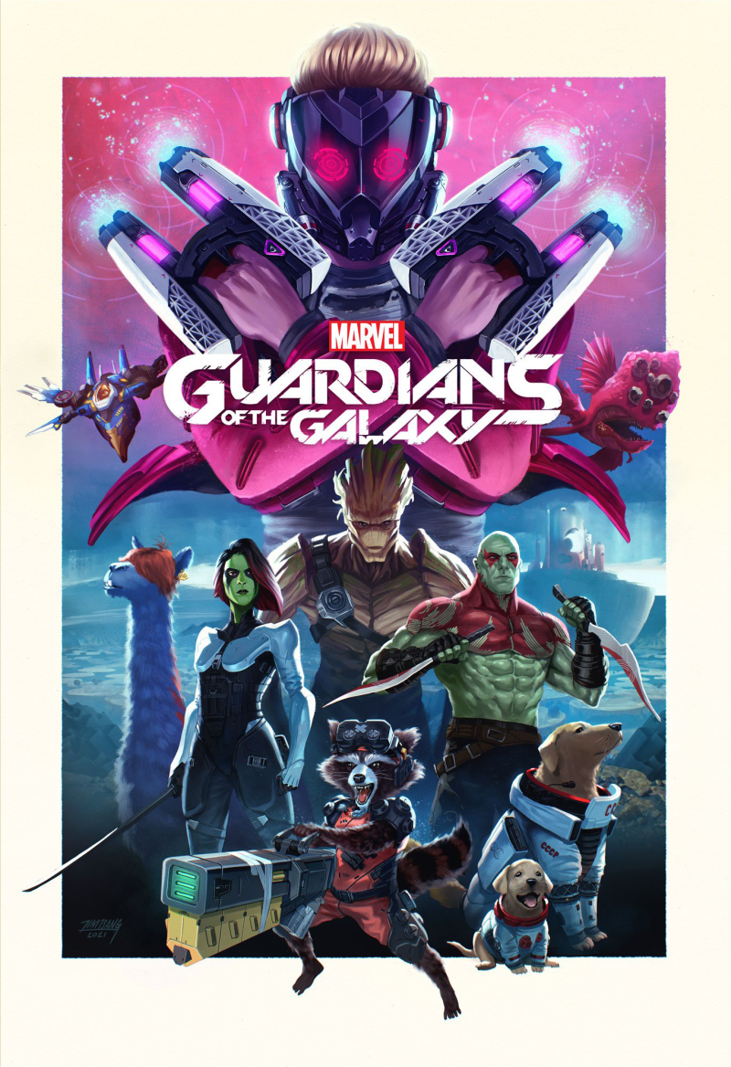 Guardians of the Galaxy Art Print by Grey Matter Art