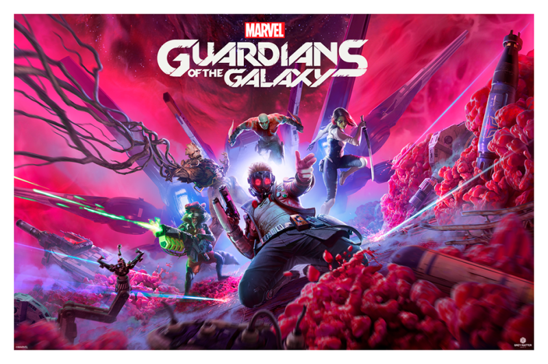 Guardians of the Galaxy (Game Art) Art Print by Grey Matter Art