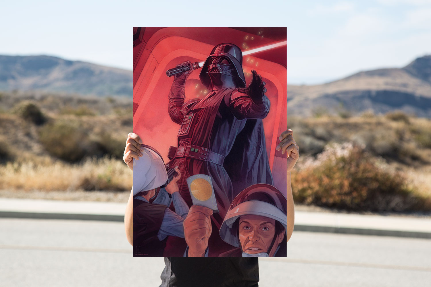 ACME Archives Star Wars Darth Vader Holding Hope Art Print