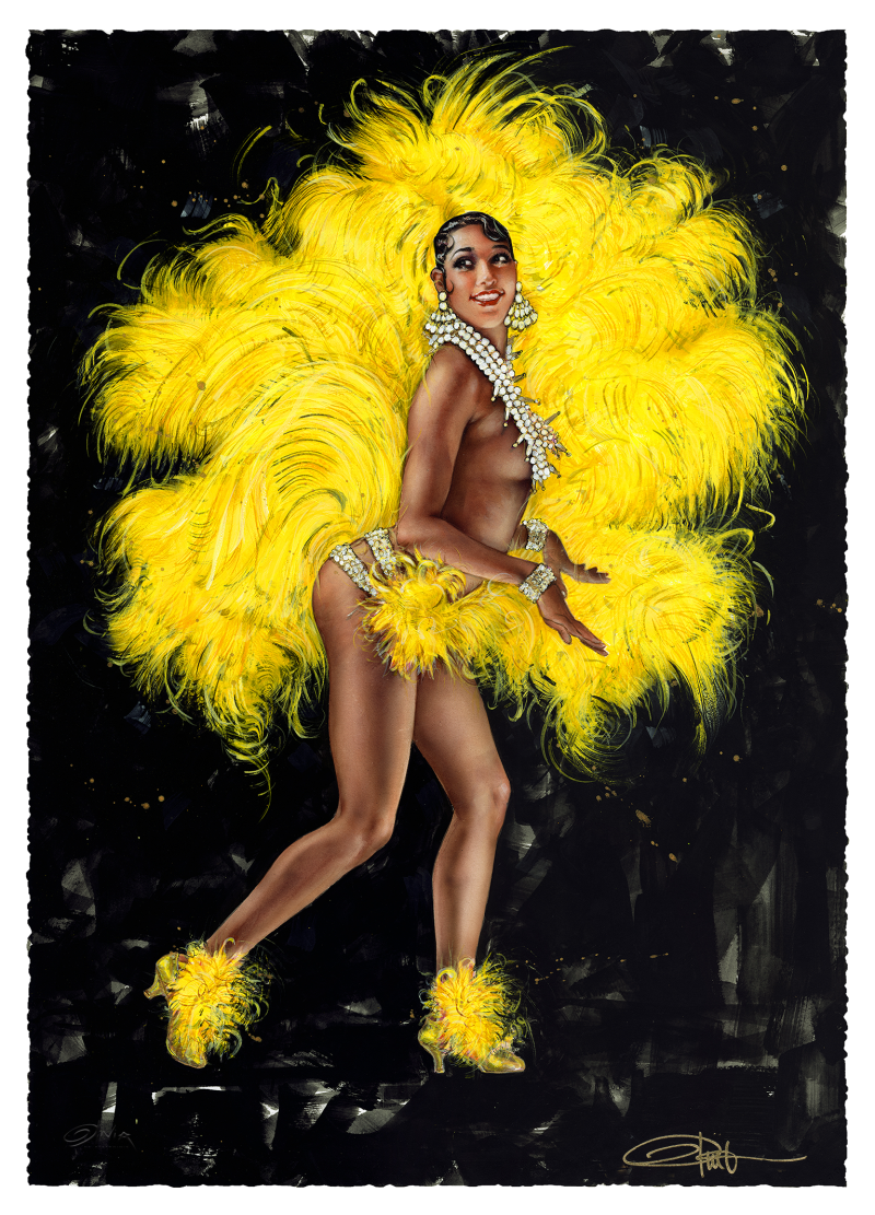 Joséphine Baker: Folies Bergère Art Print by Ozone Productions