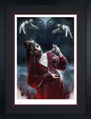 Critical Role Laudna: Strings Attached Giclée on Paper Black Frame 18 x 24 Art Print 