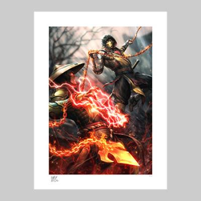 Mortal Kombat: Scorpion vs Raiden art print
