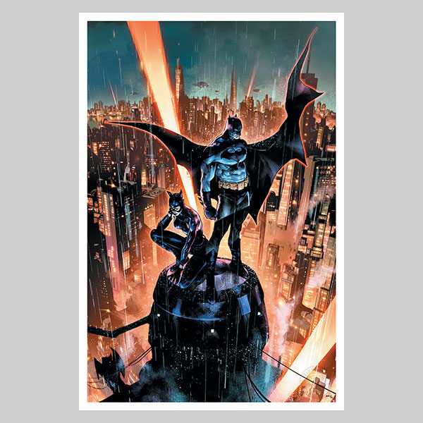 Batman™ & Catwoman Fine Art Print by Jorge Jimenez | Sideshow Collectibles