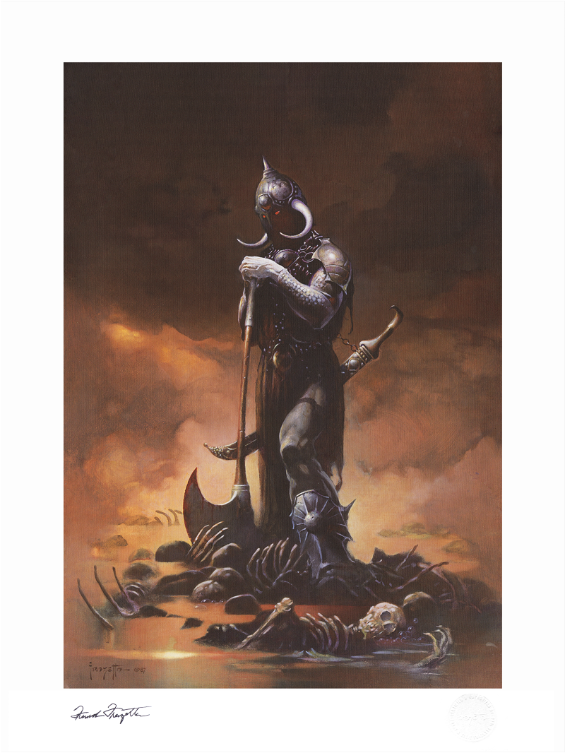 Death Dealer III (Original) Art Print by Frazetta Jr. Enterprises