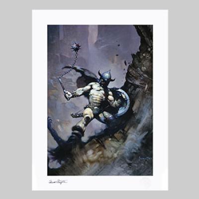 Warrior with Ball and Chain art print