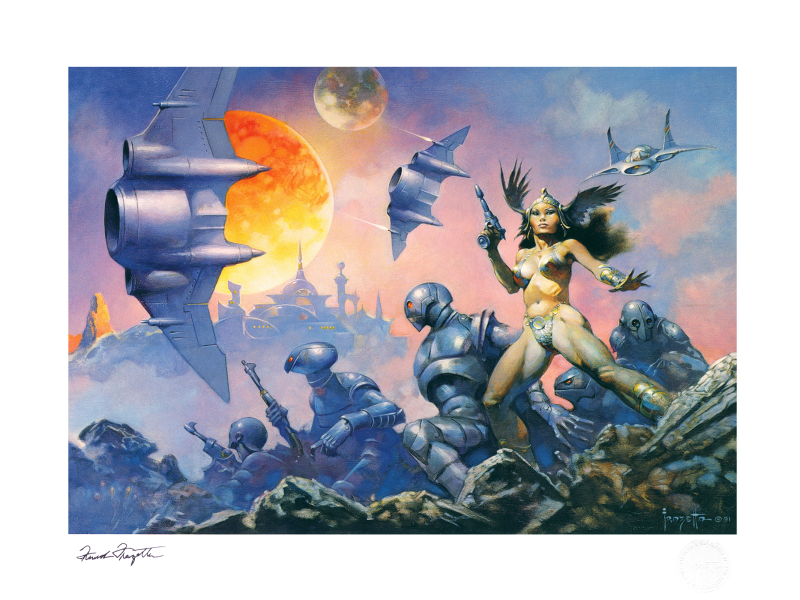 Dawn Attack Art Print by Frazetta Jr. Enterprises