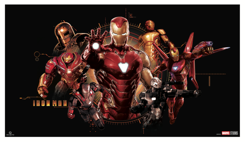 Iron Man Retrospective Art Print by Grey Matter Art