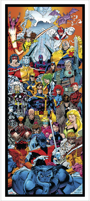 X-Men (Silver Metallic Classic Edition) Art Print