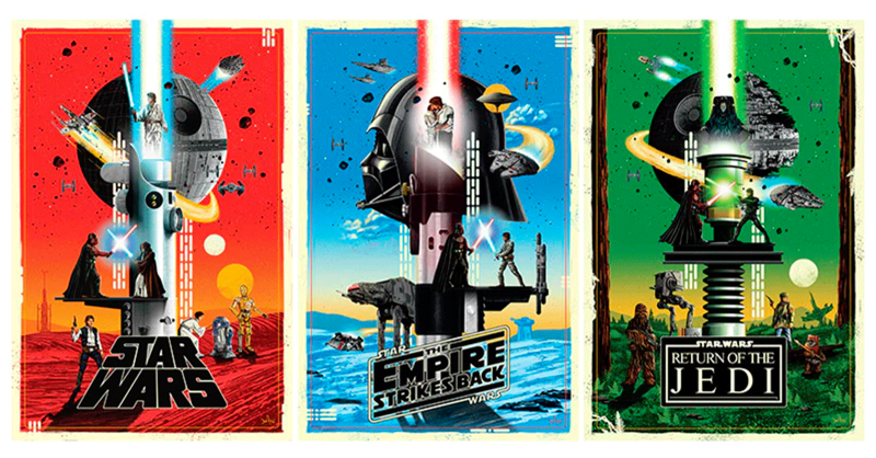 Classic Trilogy (Set of 3) Art Print by ACME Archives
