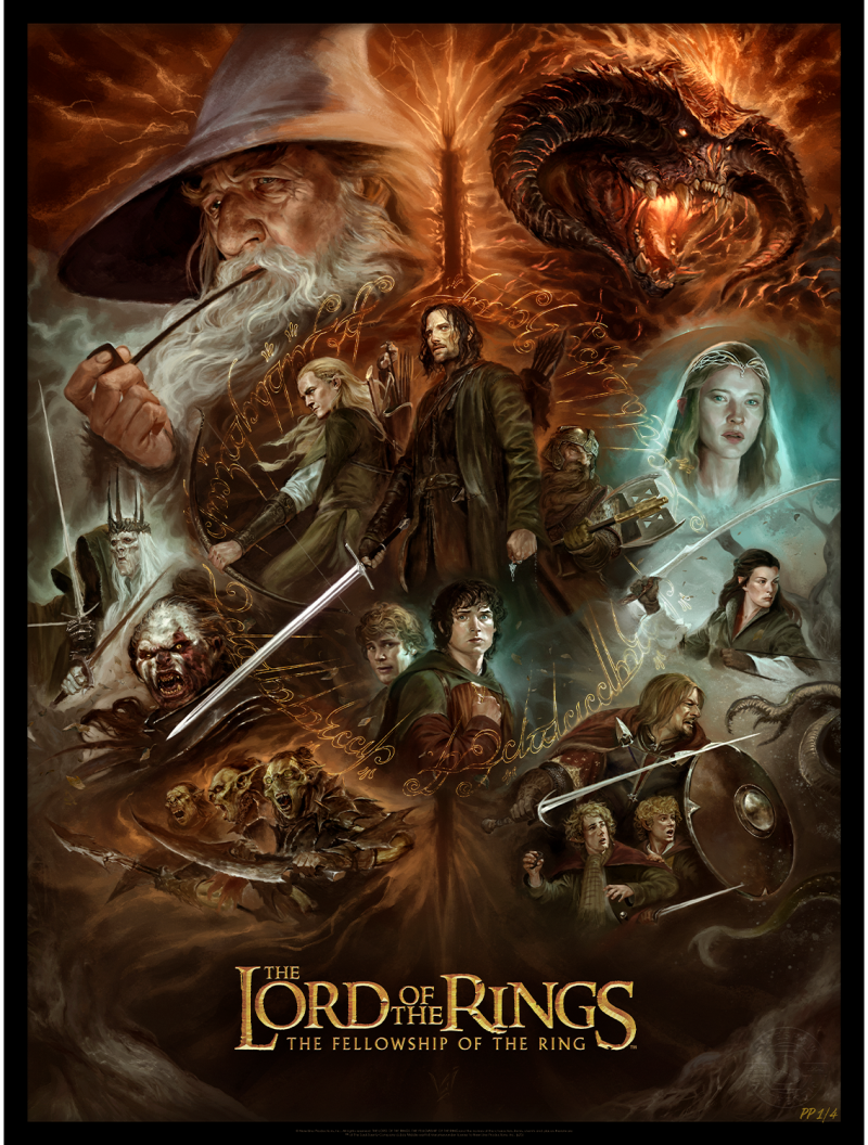 The Lord of the Rings: The Fellowship of the Ring Movie Poster by Sideshow Collectibles