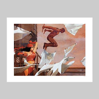 Daredevil & Elektra art print