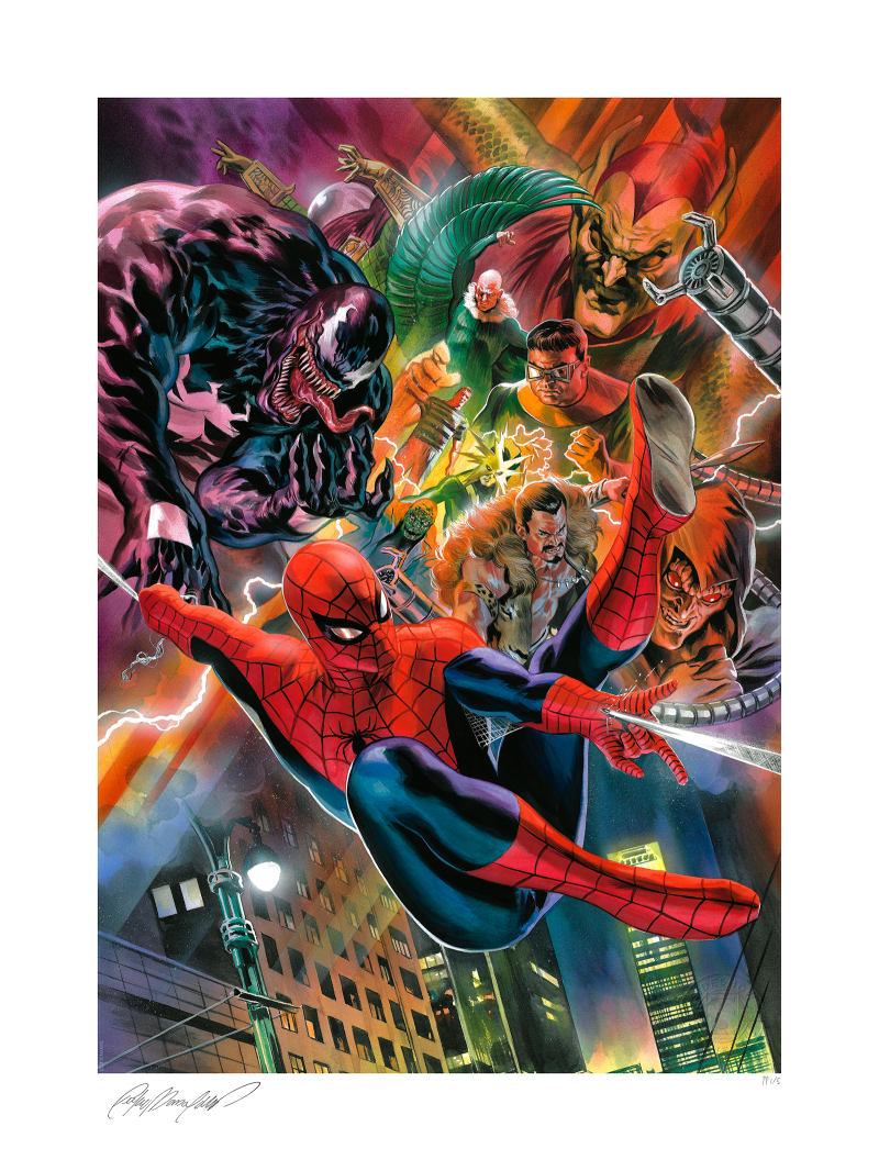 Spider-Man vs the Sinister Six Art Print by Sideshow Collectibles