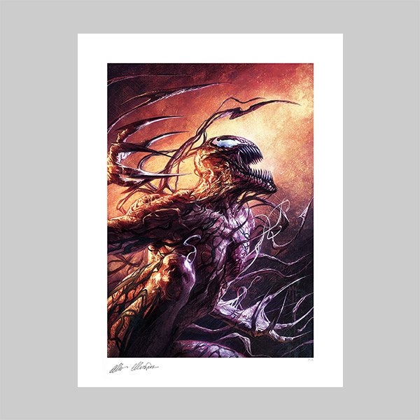 Spider-Man vs Venom Fine Art Print by Marco Mastrazzo