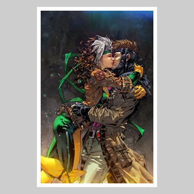 Rogue & Gambit art print