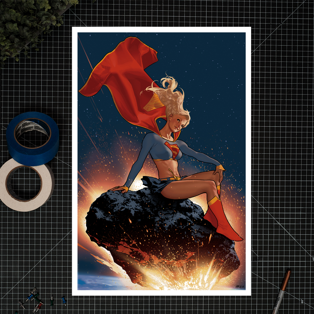 Supergirl Fine Art Print by Adam Hughes