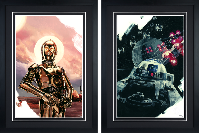 A New Hope: C-3PO™ & R2-D2™ (Set of 2) Art Print by Sideshow Collectibles