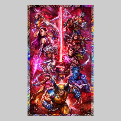 The X-Men vs Magneto (Holofoil Variant) art print