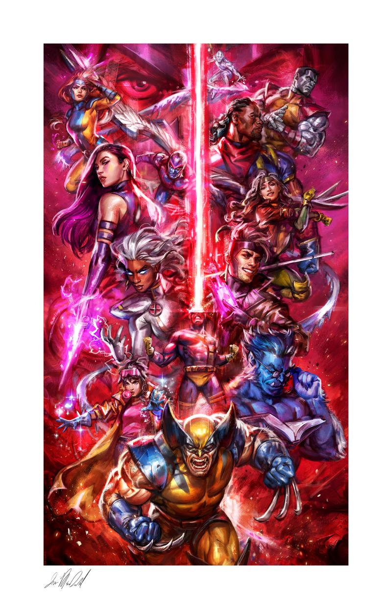 The X-Men vs Magneto Art Print by Sideshow Collectibles