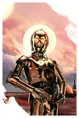 A New Hope: C-3PO Fine Art Print by Chris Valentine