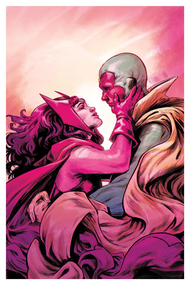 Scarlet Witch & Vision Art Print by Sideshow Collectibles