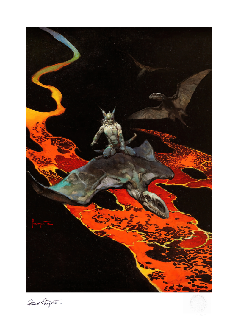 Thor's Flight Art Print by Frazetta Jr. Enterprises