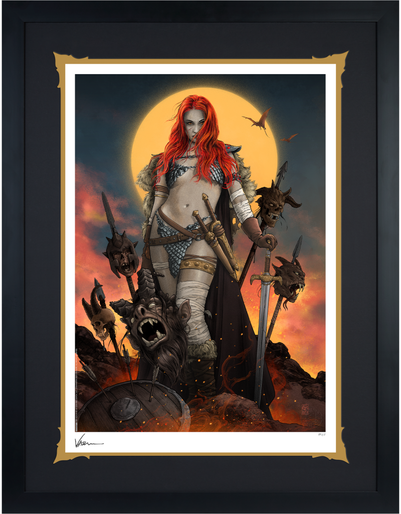 Red Sonja: A Savage Sword Art Print by Sideshow Collectibles