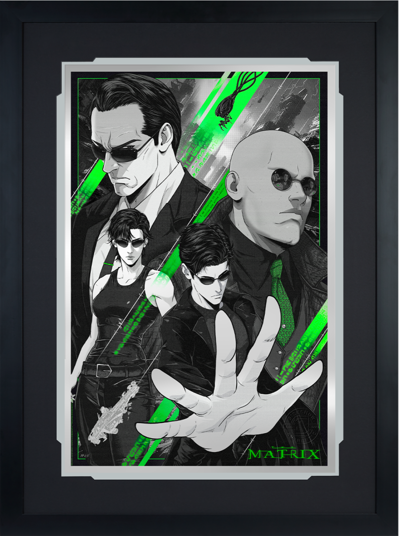 The Matrix: Free Your Mind Silver Foil Variant Art Print by Sideshow Collectibles