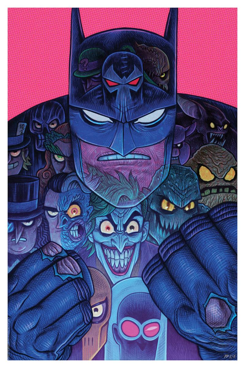 Batman & The Rogues Gallery Art Print by Sideshow Collectibles