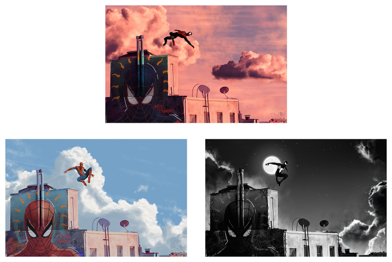 Spider-Man (Set of 3) Art Print by Sideshow Collectibles